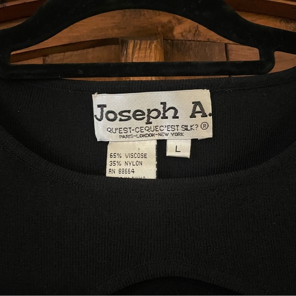 Joseph A. black sweater.                  NWOT size L - Picture 3 of 3